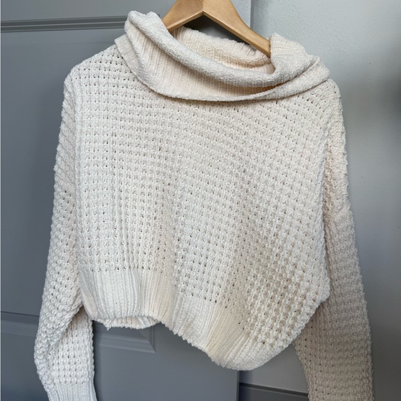 Garage Cream Cowl Neck Sweater - Picture 1 of 4